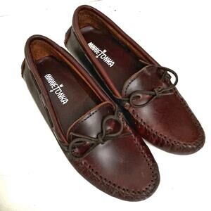 Minnetonka Luxe Leather Driving Moccasins | Chocolate Brown Classic Fall Staple